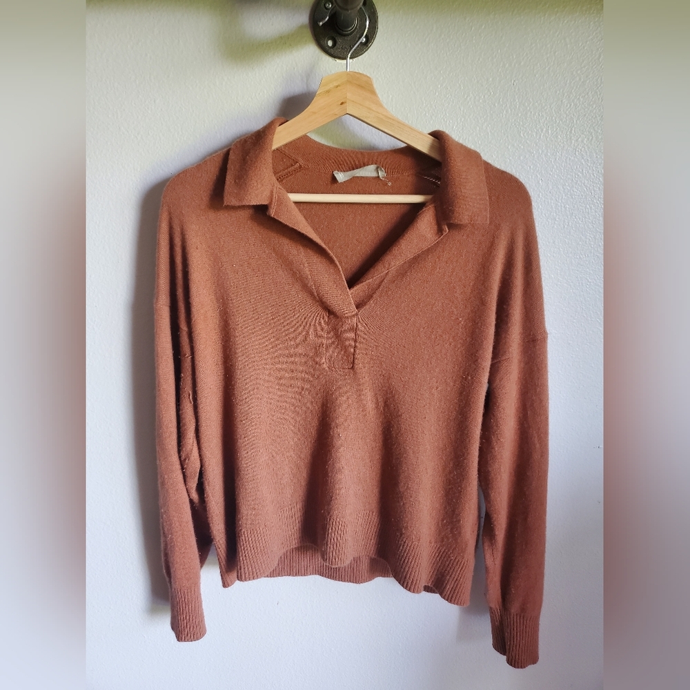 Everlane cashmere polo sweater shirt